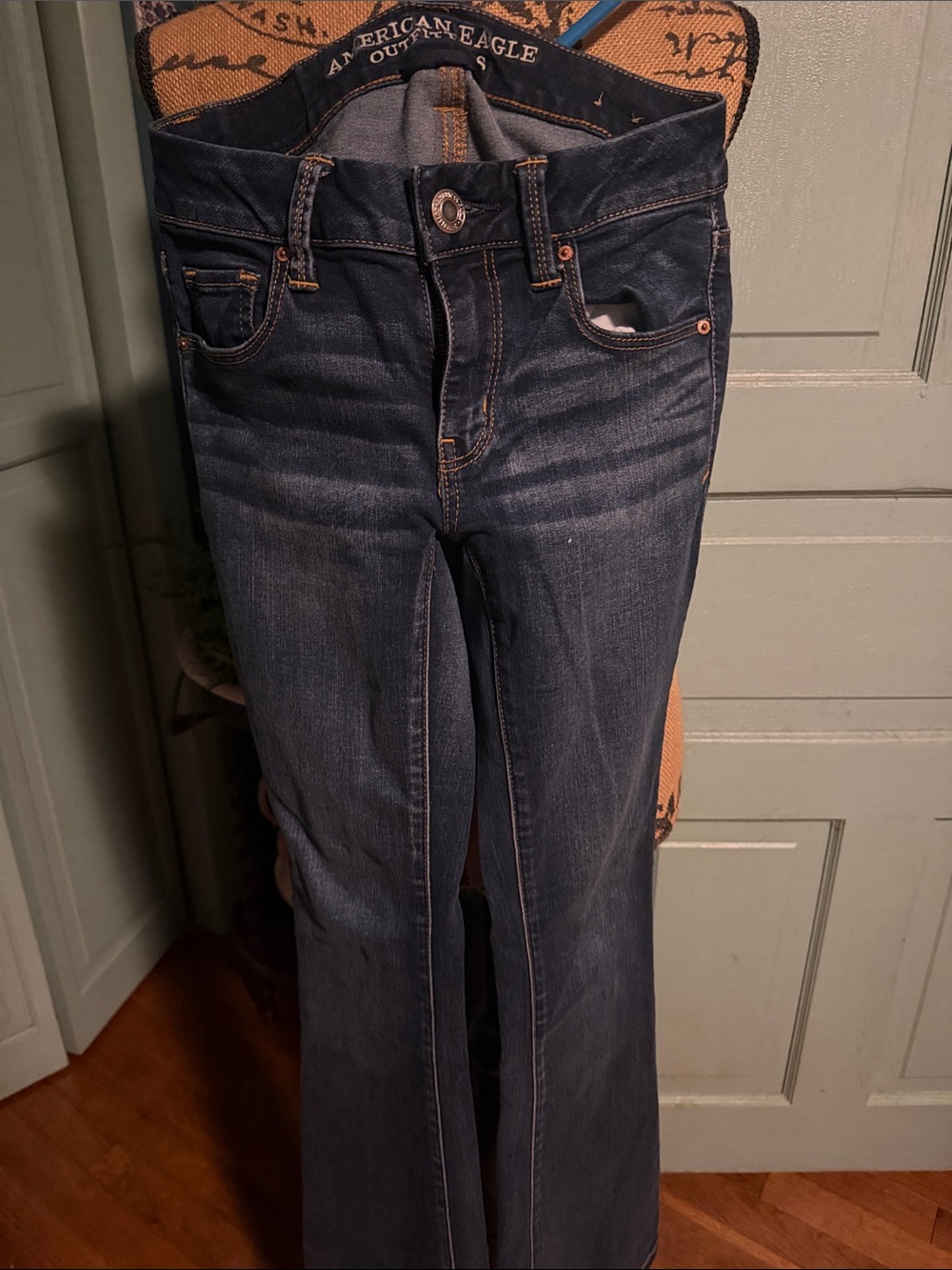 American Eagle Outfitters Women's Dark Indigo Flare Jeans